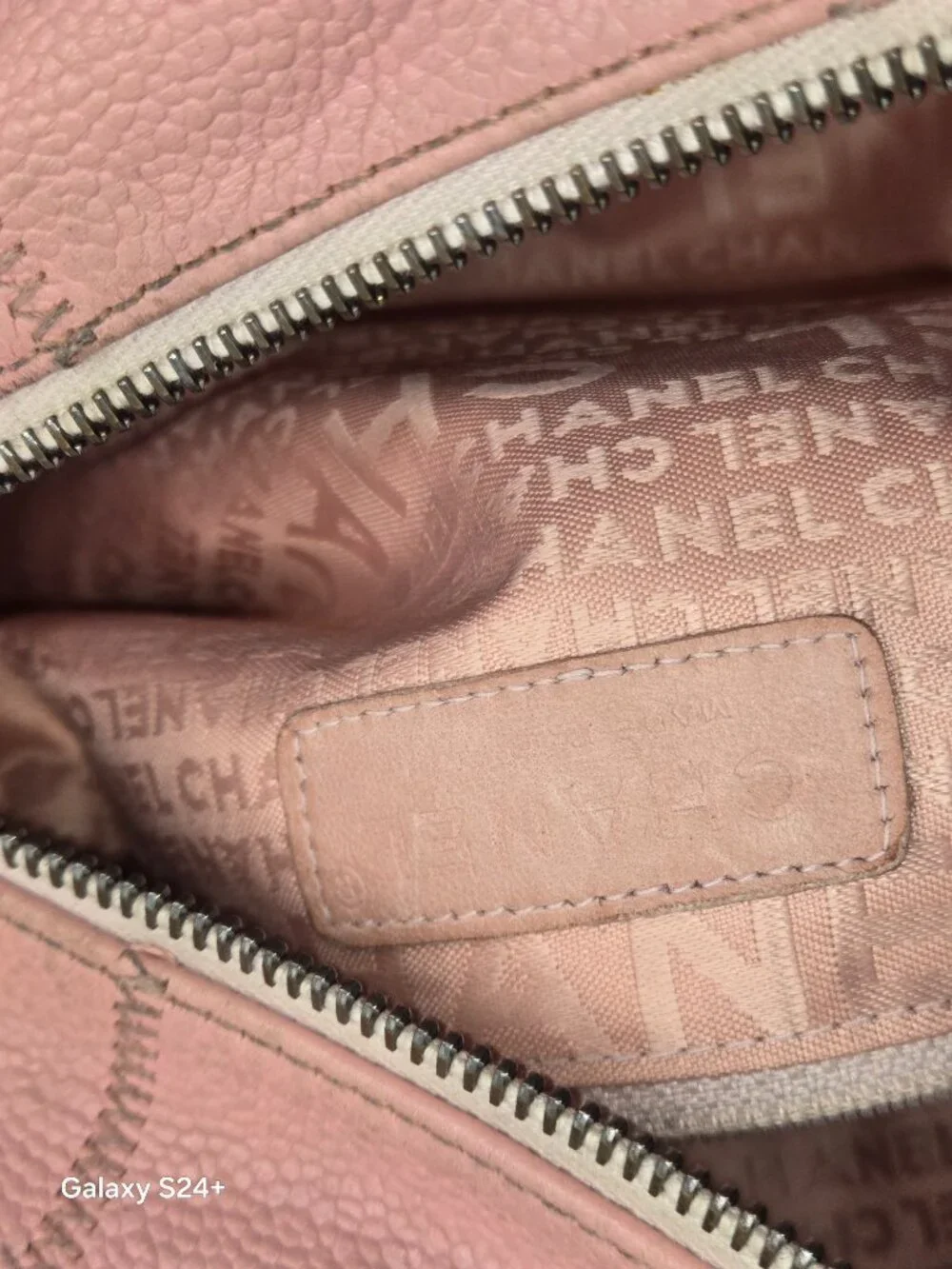 Chanel Chocolate Bar Boston Bag Pink Caviar Leather Boston Satchel 2004